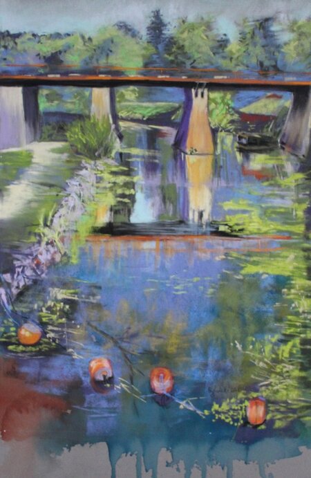 Le pont du Havre, Oudon - 40x50 - Prim&eacute;