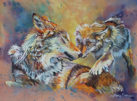 Amour maternel - 40x30