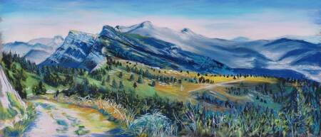 Sentier dans le Vercors - 40x20