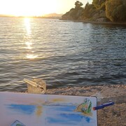 Coucher de soleil, Gr&egrave;ce