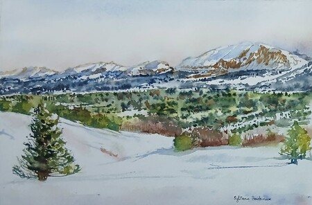 Le Grand Veymont en hiver - 30x20