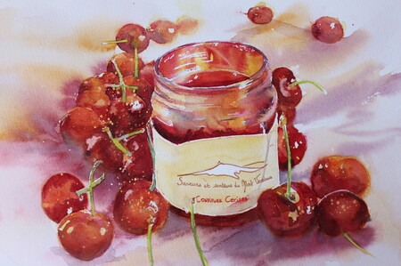 Confiture de cerises - 40x30